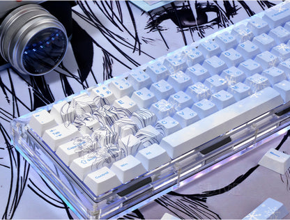 Nono Anime Snow Cherry 1.7mm Cherry PBT Mini Keycaps