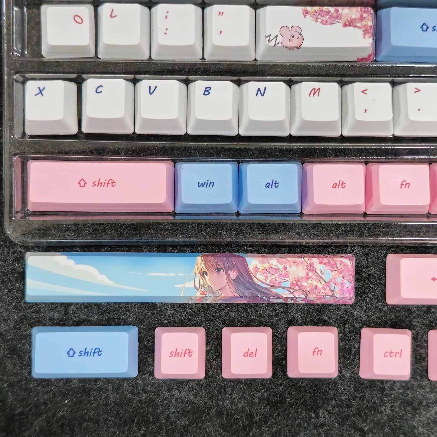 Sakura  Premium 73 Keys Quality PBT Keycap Set