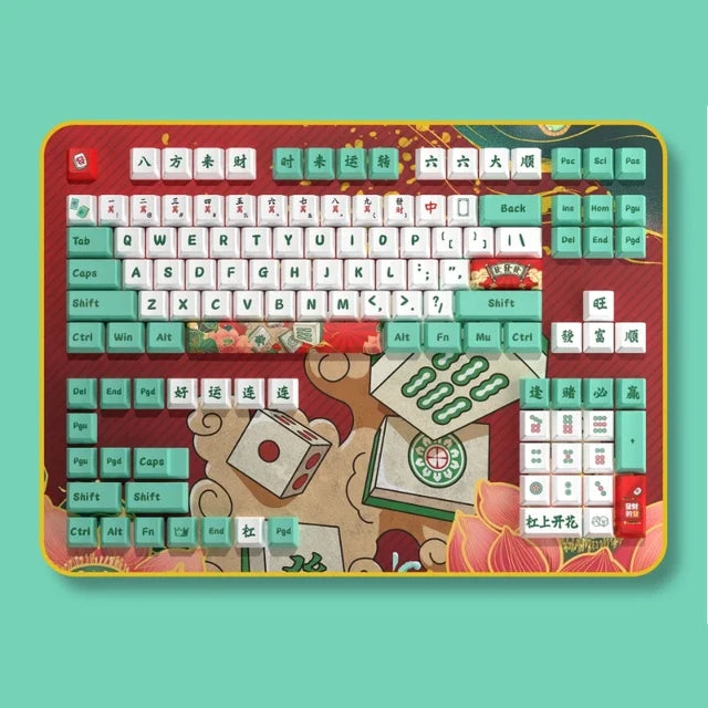 Mahjong Cherry PBT Keycaps