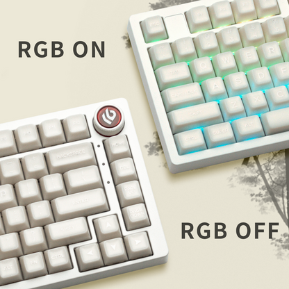 White Jade Translucent SA Profile Doubleshot Keycap