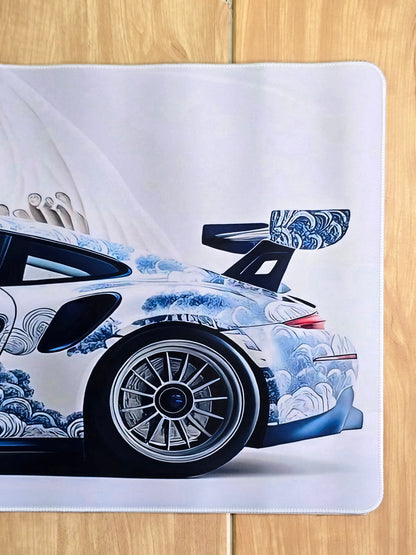 Porsche GT3 White Smooth XXL Deskmat