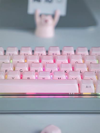 Jello PINK PREMIUM Side-Printed Translucent OEM Profile Keycap