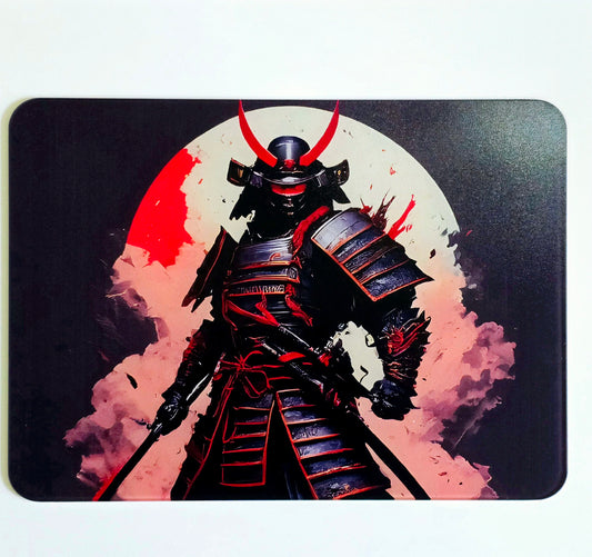 Glass Gaming Mousepad Samurai 35x26x3.2mm