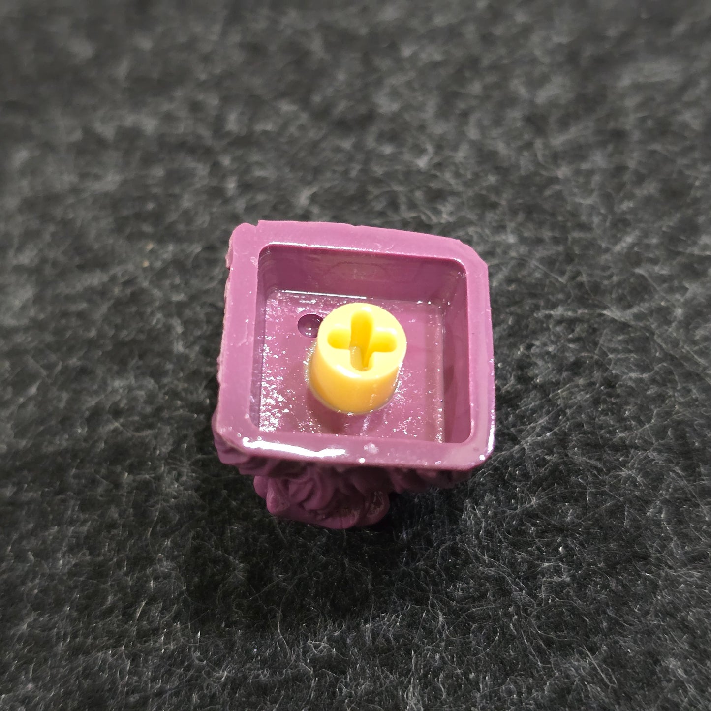 Purple Bull With Black Horns Artisan Keycap