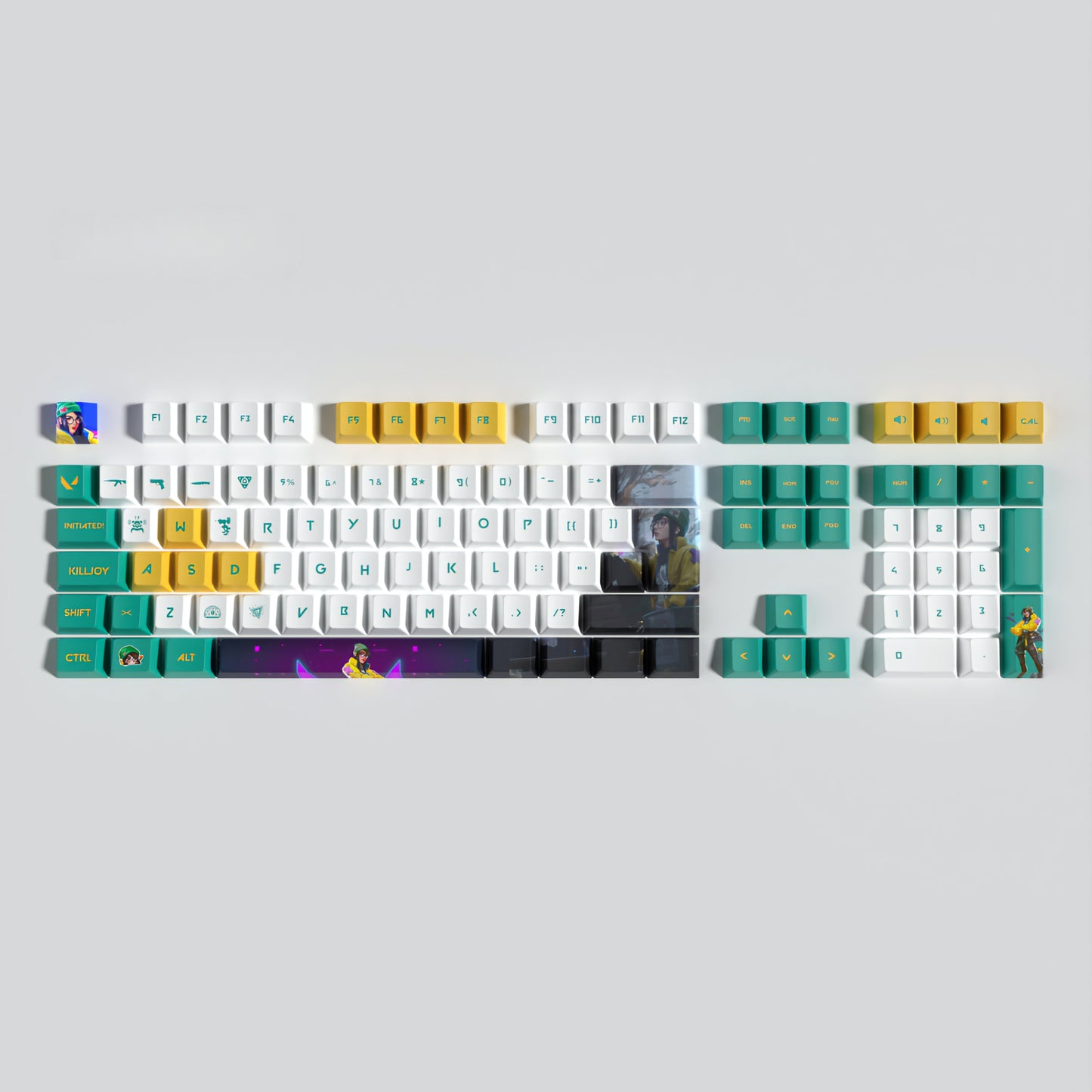 Killjoy Valorant HD Cherry PBT Keycaps