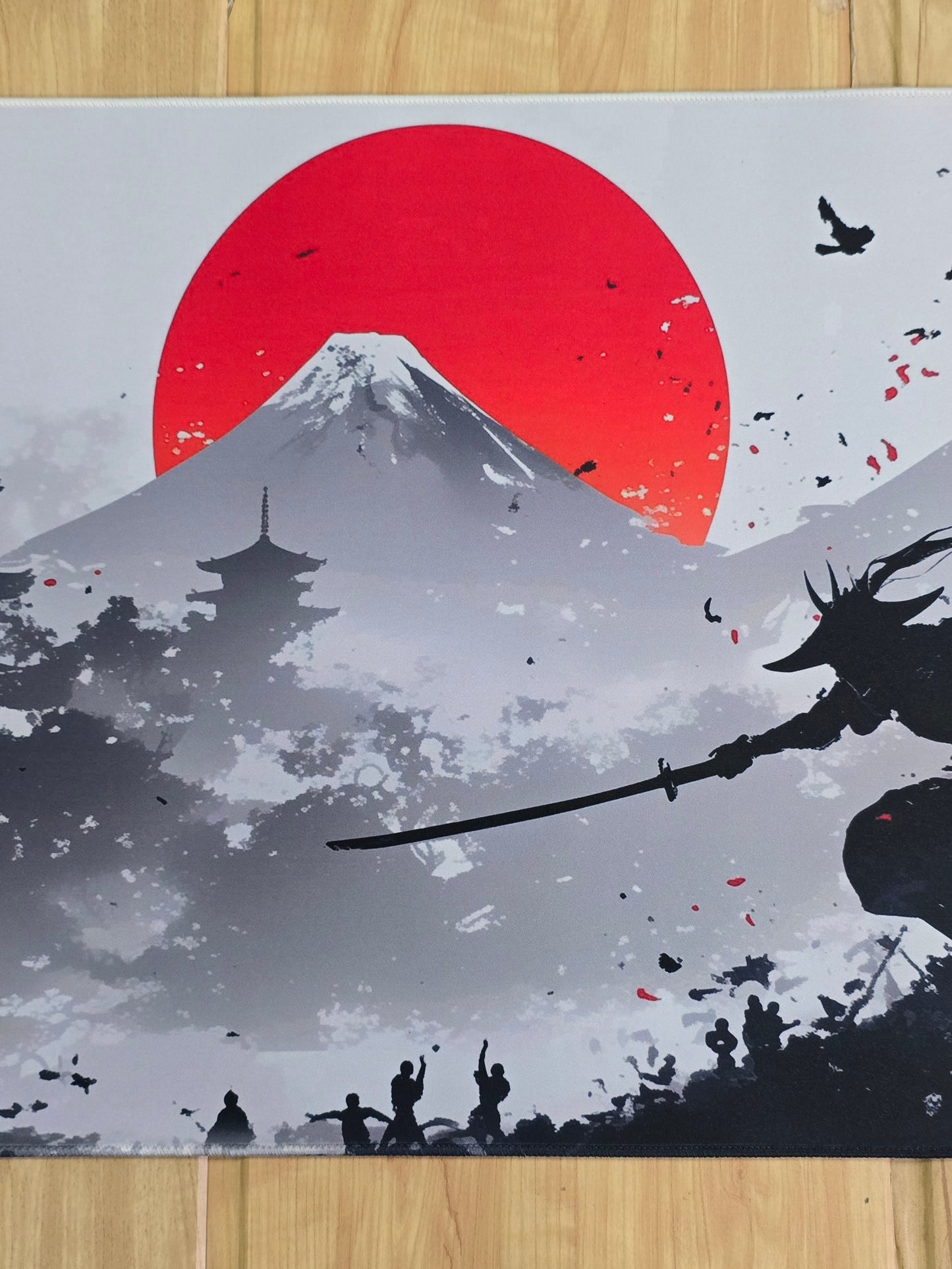 Samurai Fighters Under Red Moon Super Smooth XXL Deskmat
