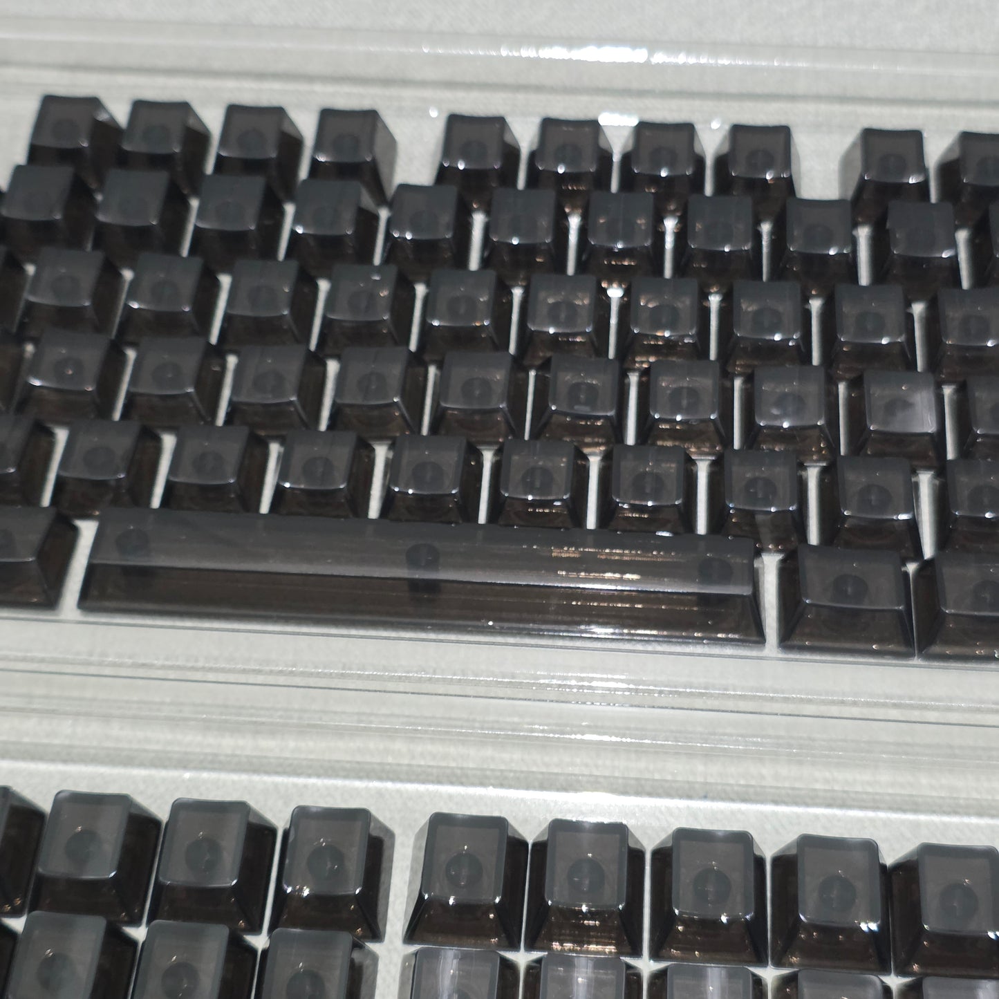 Crystal Blank Transparent Keycaps Full Set