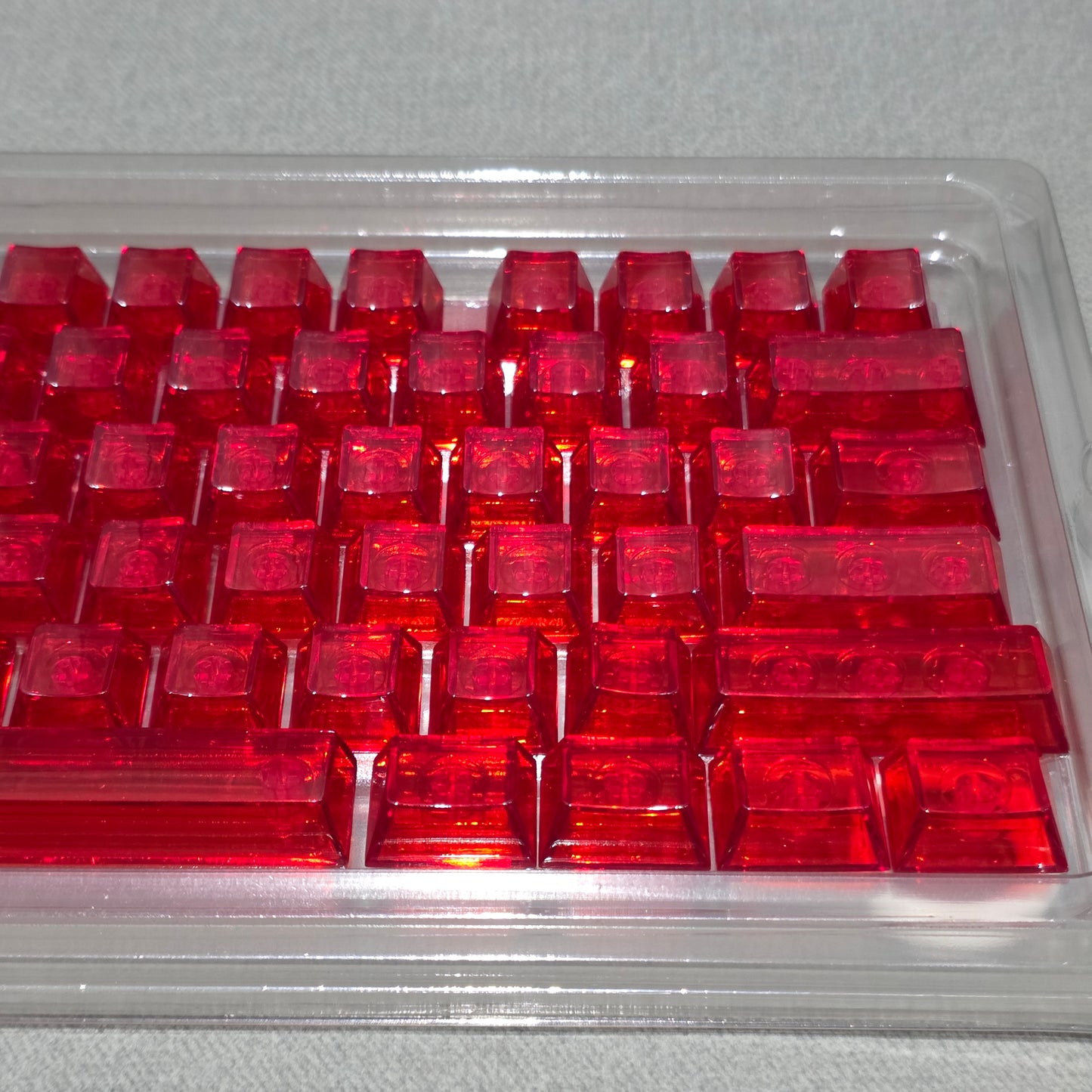 Crystal Blank Transparent Keycaps Full Set