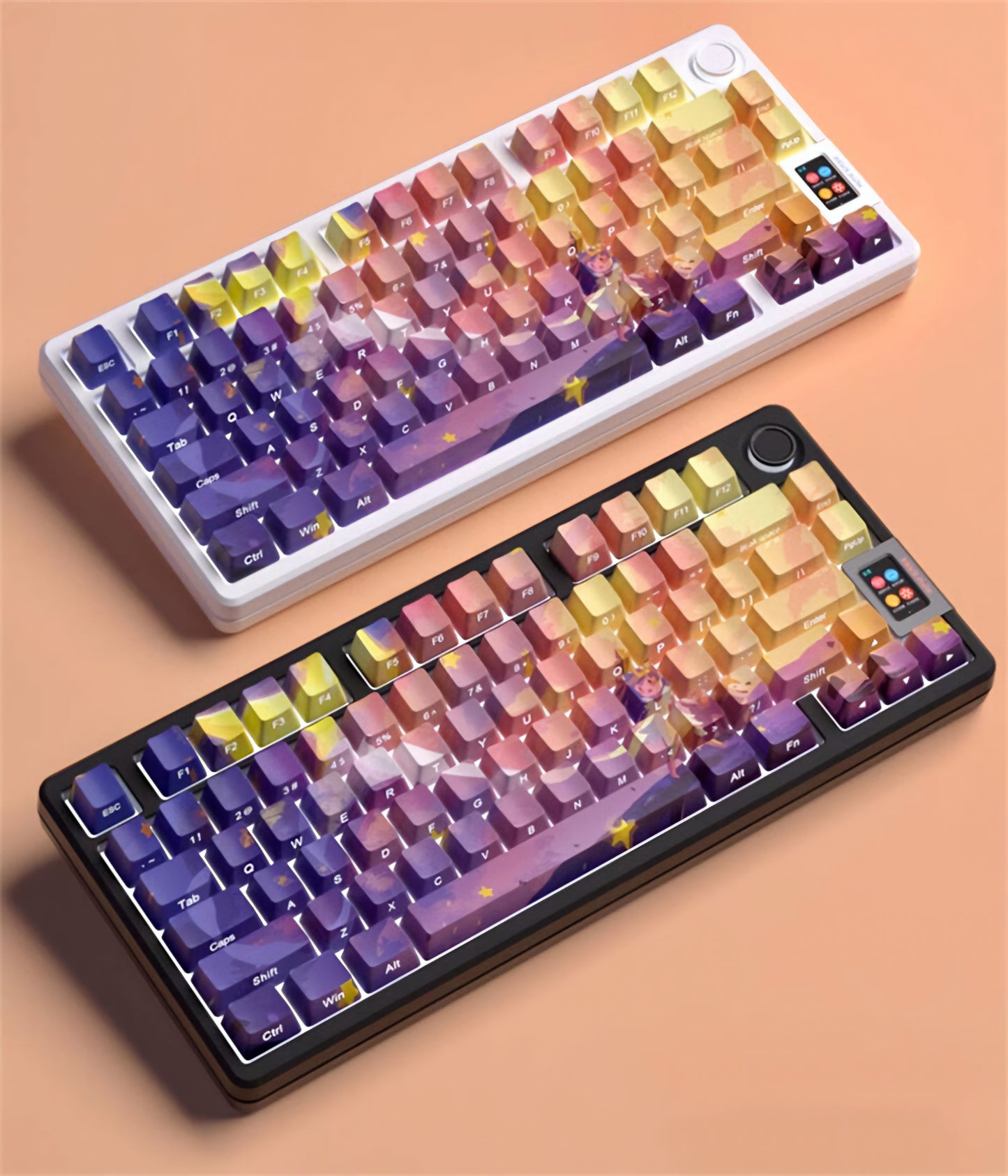 Polaris Side Backlit Doubleshot Cherry PBT