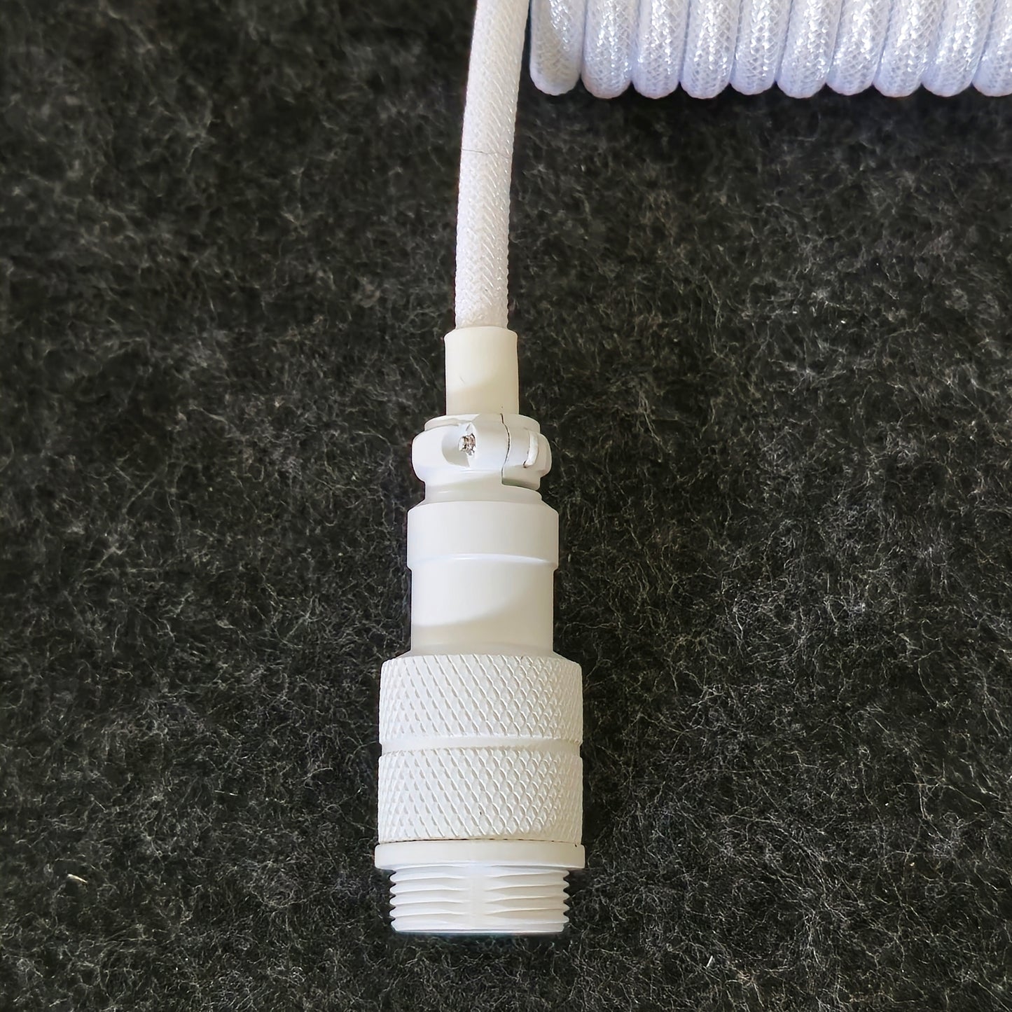 Milky White Gx16 Aviator Connector Premium Mechanical Keyboard 3.5m Cable