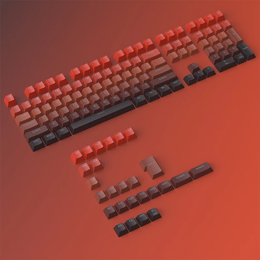 Top Backlit Lucky Strike OEM Doubleshot PBT Keycaps Box Packaging