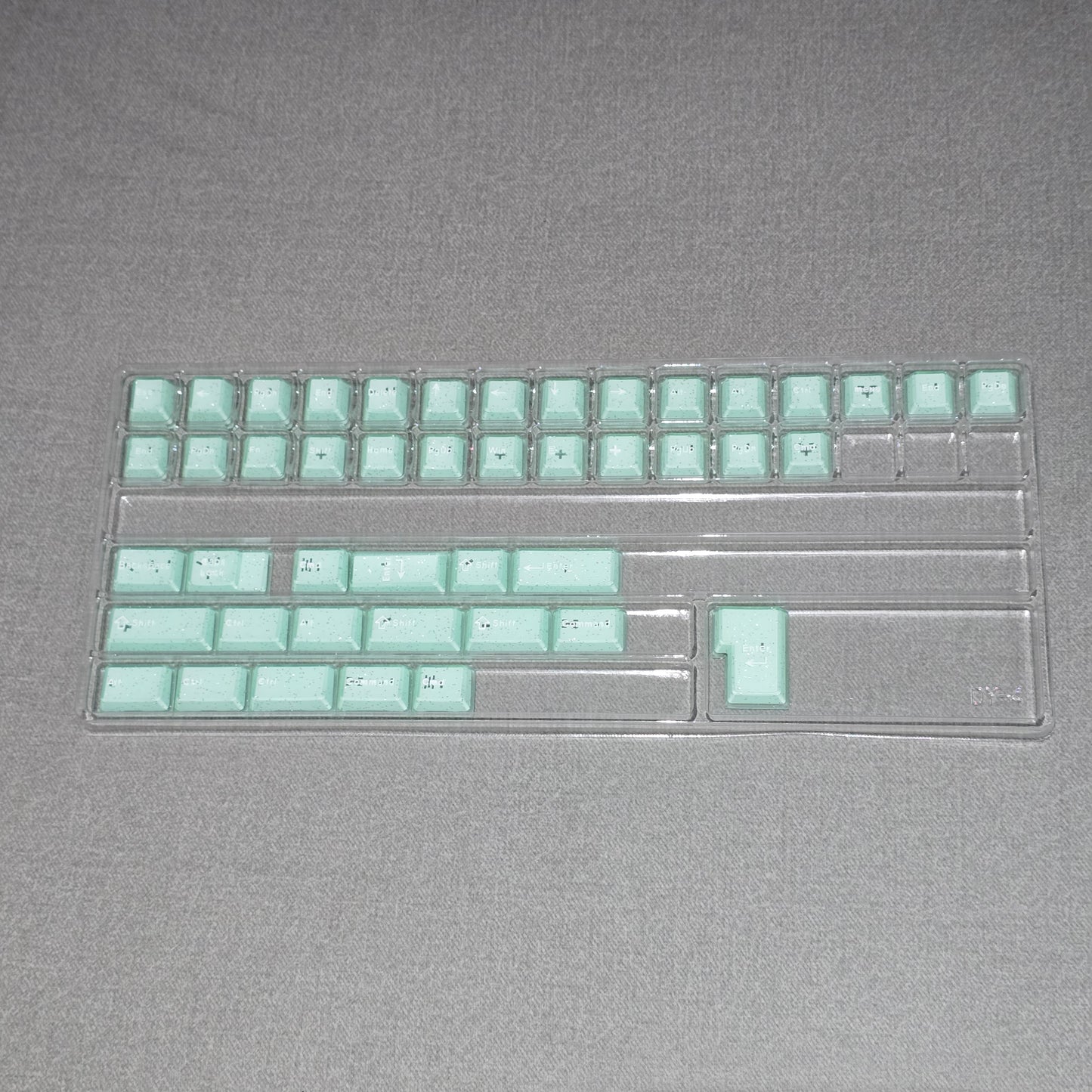 Mint Sand Sparkling Doubleshot Thick Keycaps