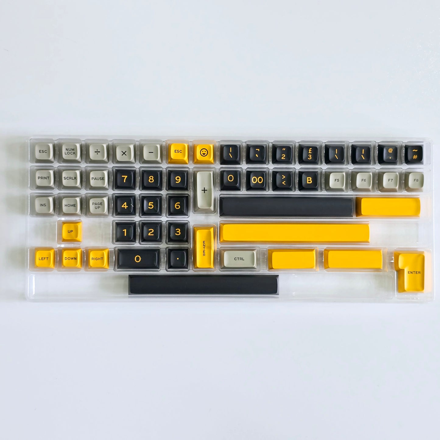 Yellow Screen Quality SA Doubleshot Keycaps