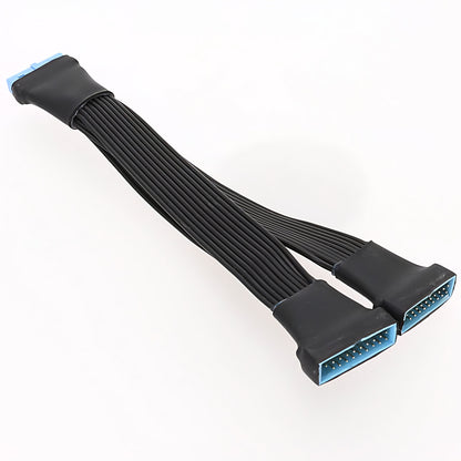 Motherboard USB 3.0 male to female extension cable 1 to 2 3.0 19/20Pin computer