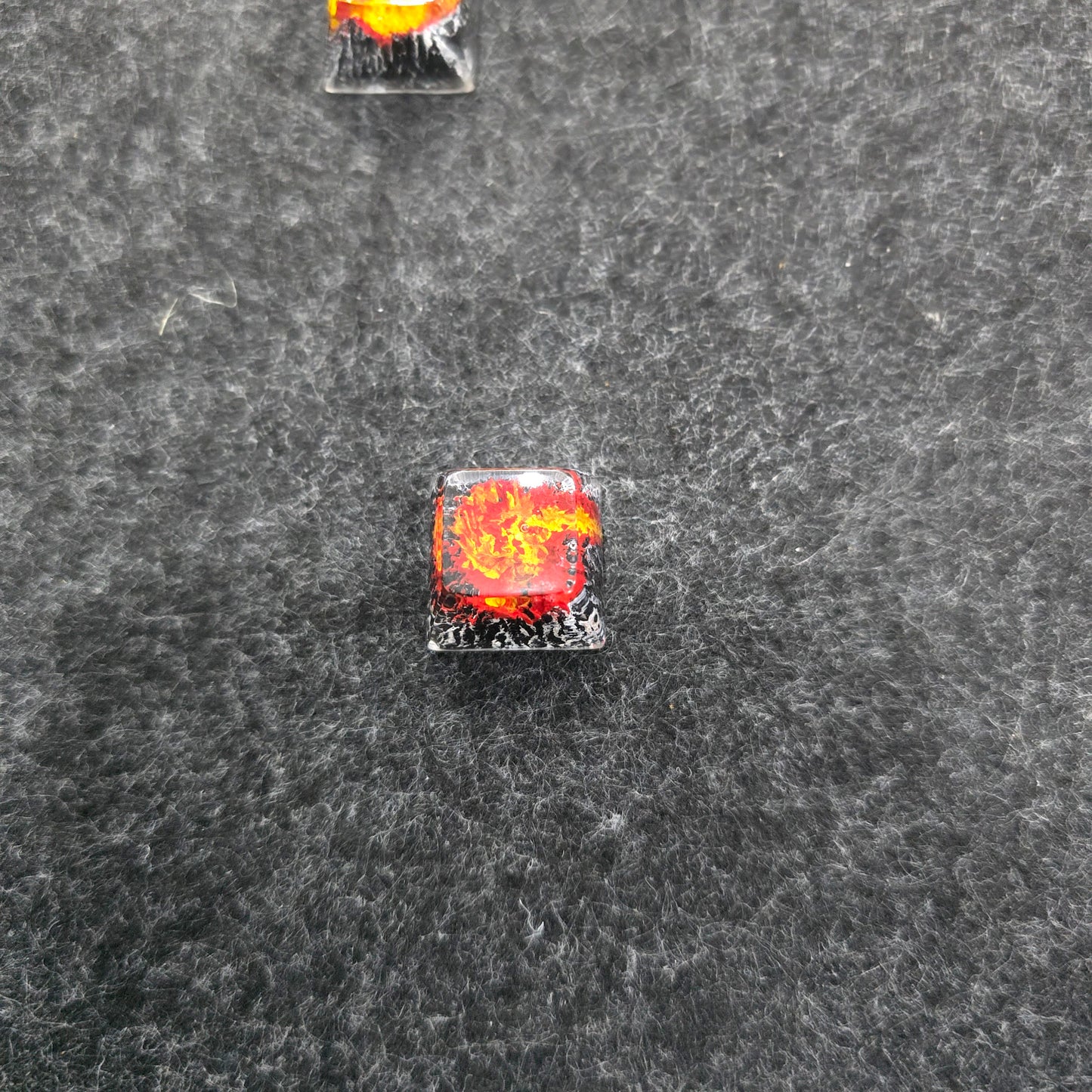 Volcanic Crater Shinethrough Artisan Resin Keycap