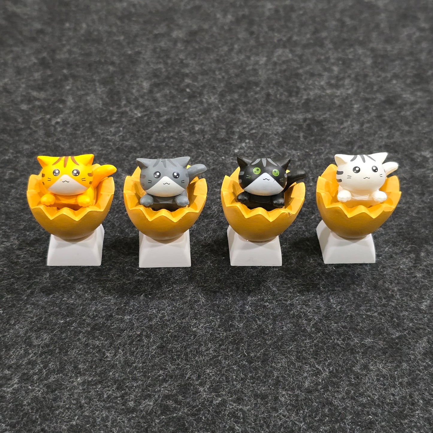 Adorable Cats In Egg Shell Artisan Keycaps