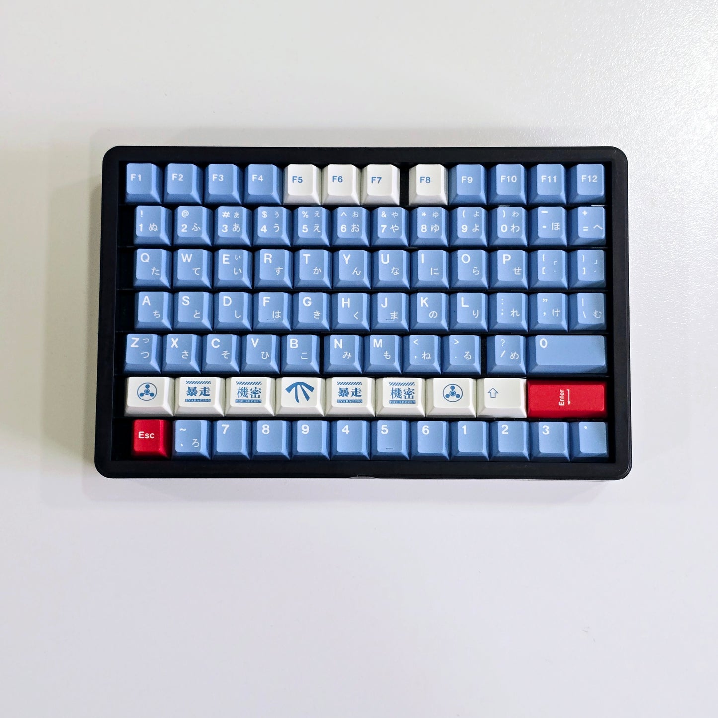 Eva Lilith Inspired Japanese Sub Cerry PBT Keycaps With PBT Storage Box