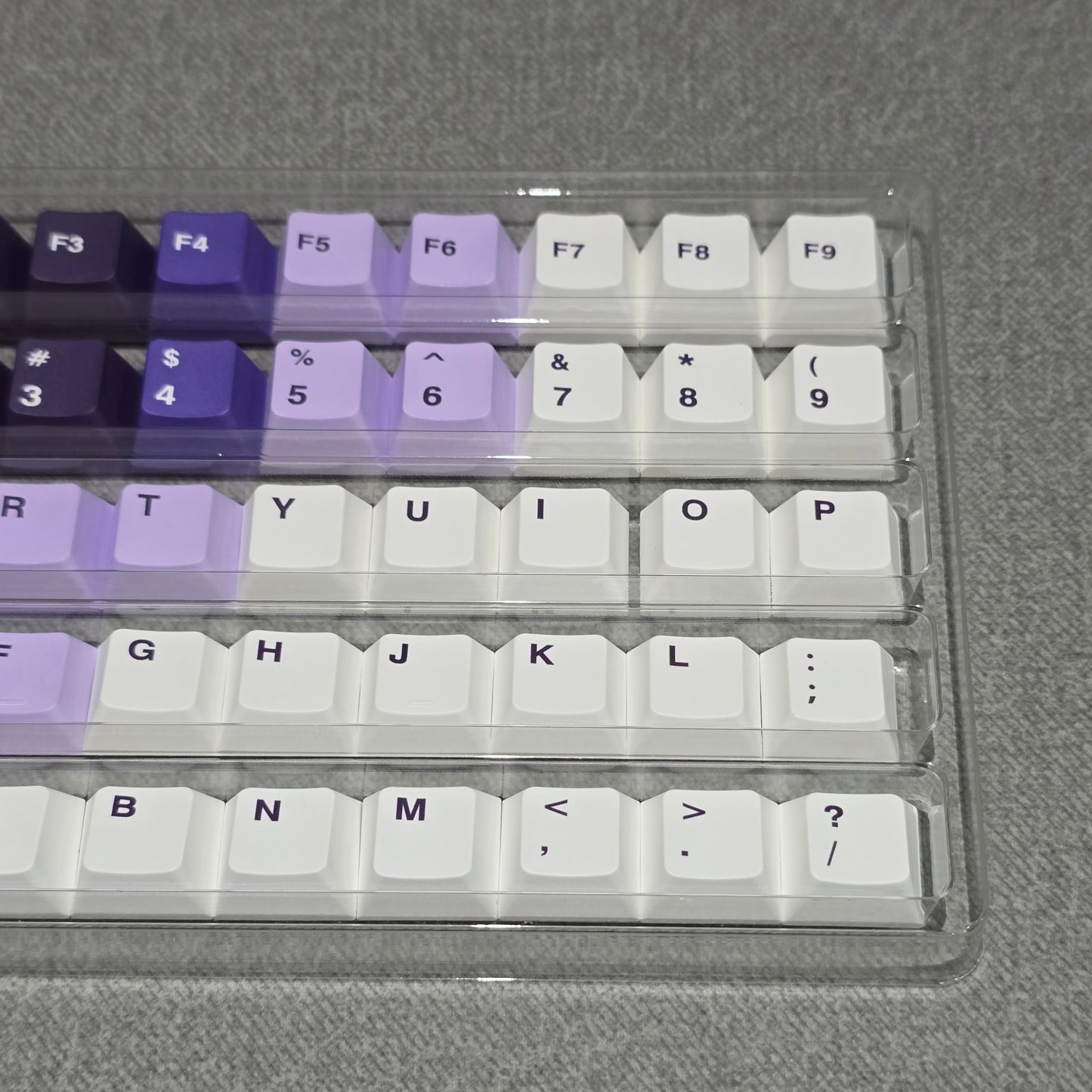 Lilac Gradient Premium Cherry PBT Thick 95 Keycaps