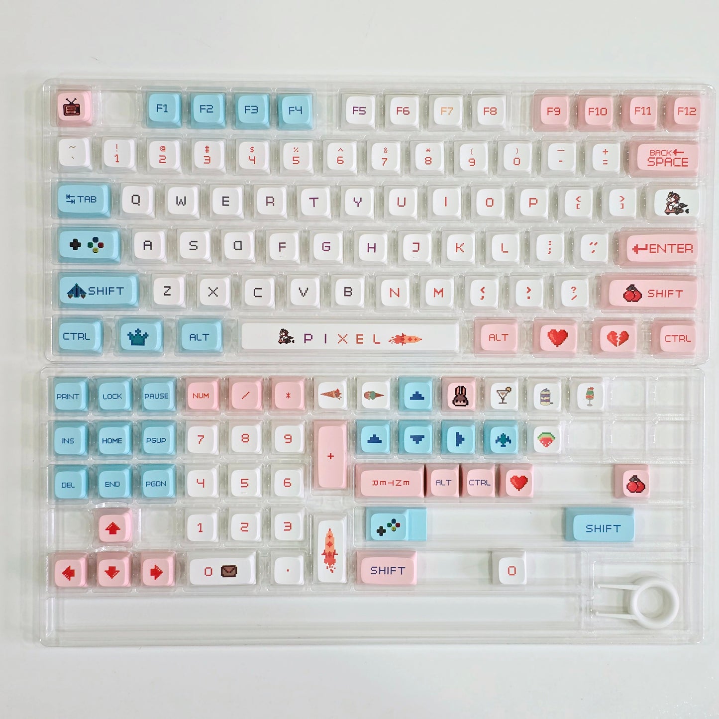 Pixel Wars XDA Thick PBT Keycaps