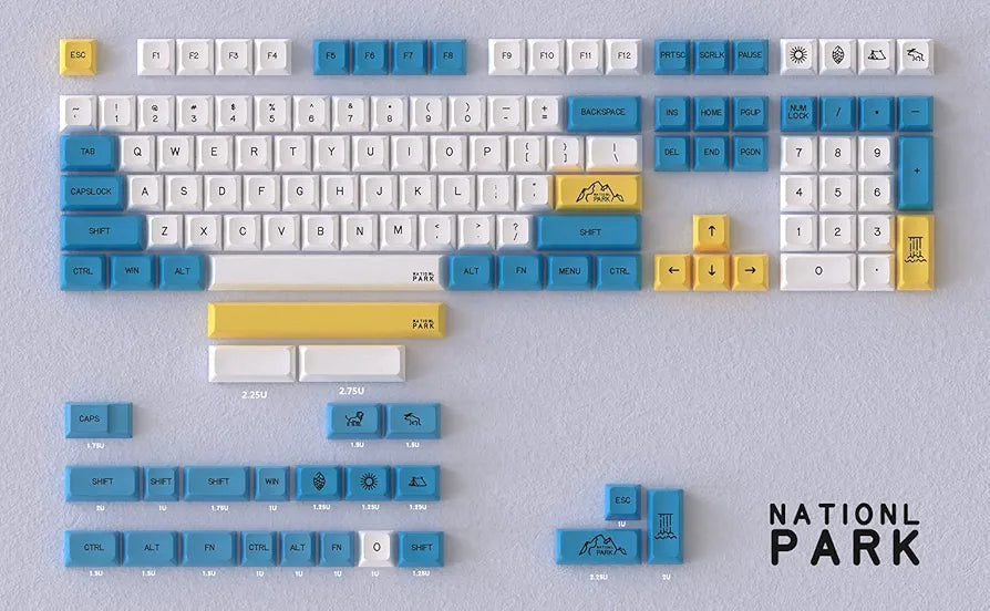 National Park Premium XDA PBT keycaps