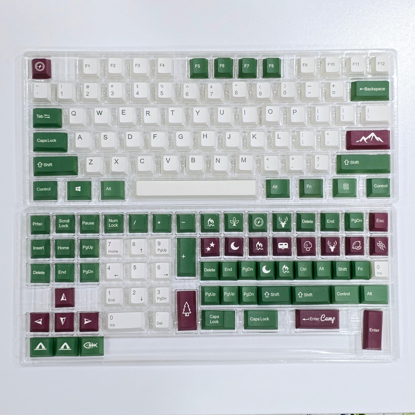 Camping Cherry PBT Clone Keycaps