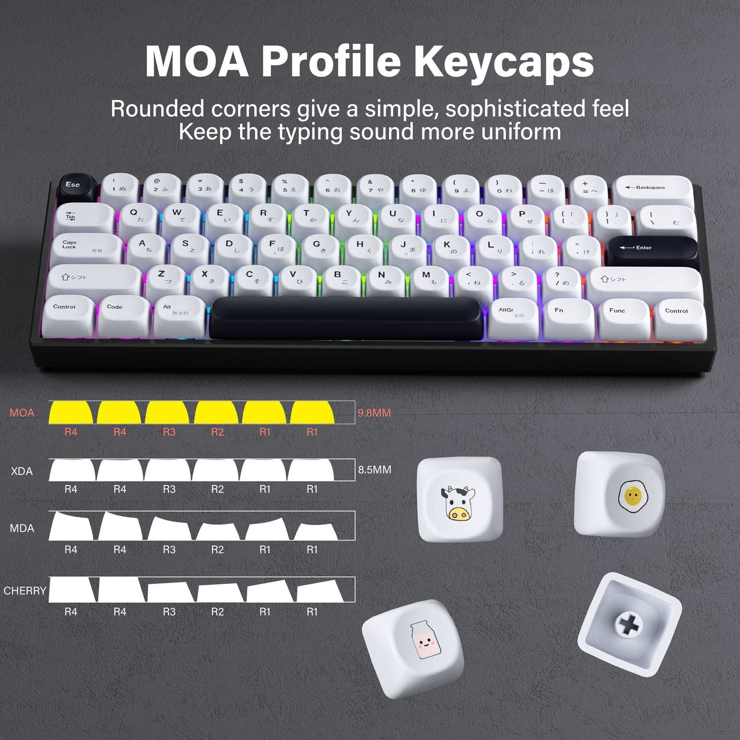 BOW Japanese MOA Profile Keycap