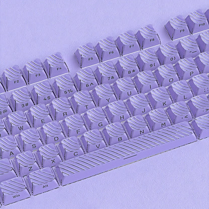 Purple Demon Wave OEM Side Printed Keycaps