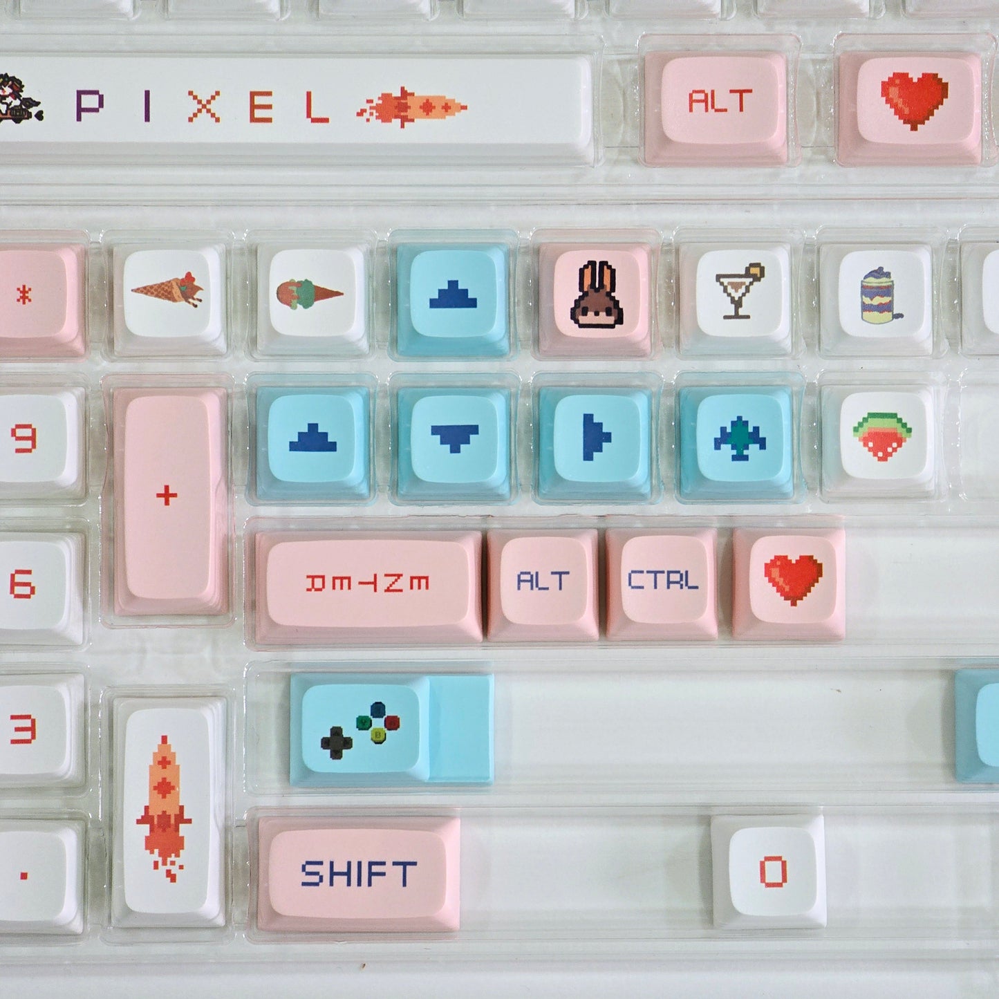 Pixel Wars XDA Thick PBT Keycaps