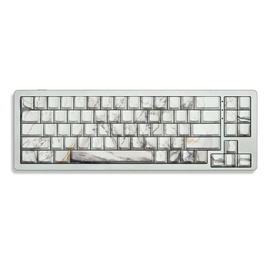 White Marble Side Backlit Cherry Pbt Keycaps