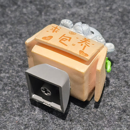 Teddy in Basket Resin Artisan Keycap