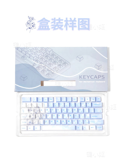 Nono Anime Snow Cherry 1.7mm Cherry PBT Mini Keycaps