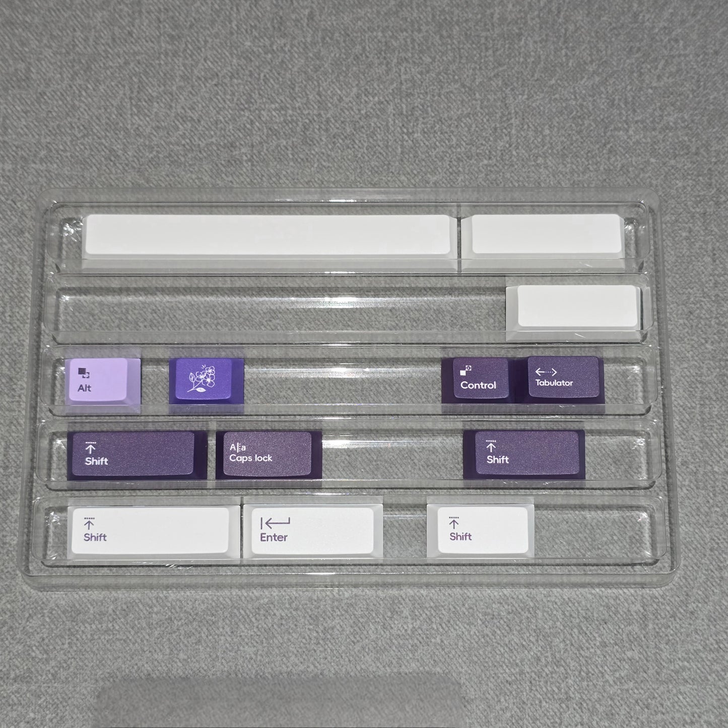Lilac Gradient Premium Cherry PBT Thick 95 Keycaps