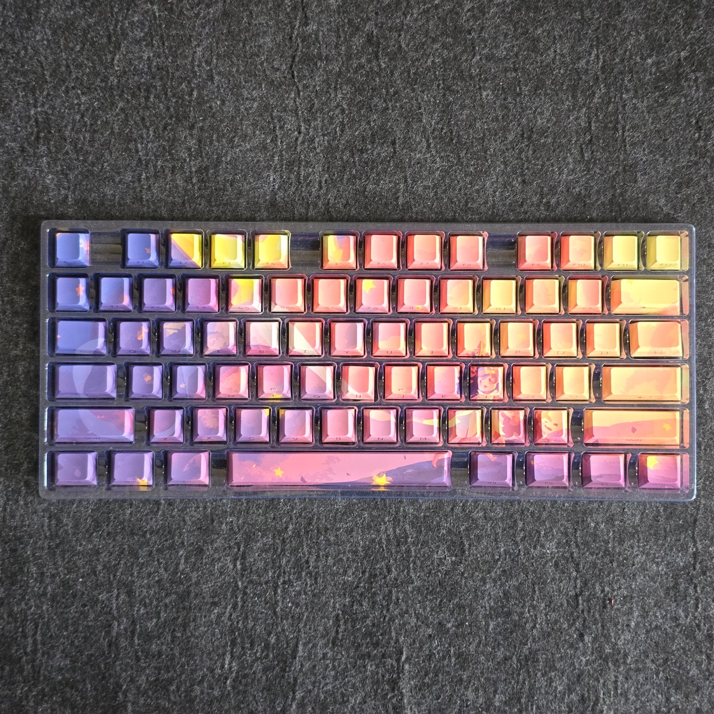 Polaris Side Backlit Doubleshot Cherry PBT