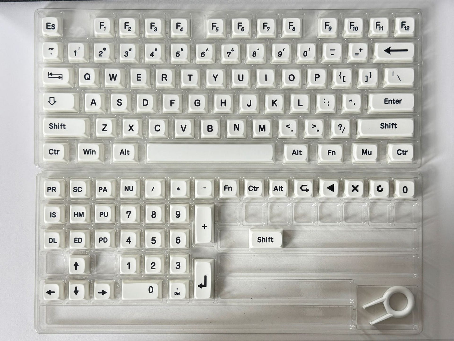 Big Font Simple BOW XDA Thick PBT Keycaps