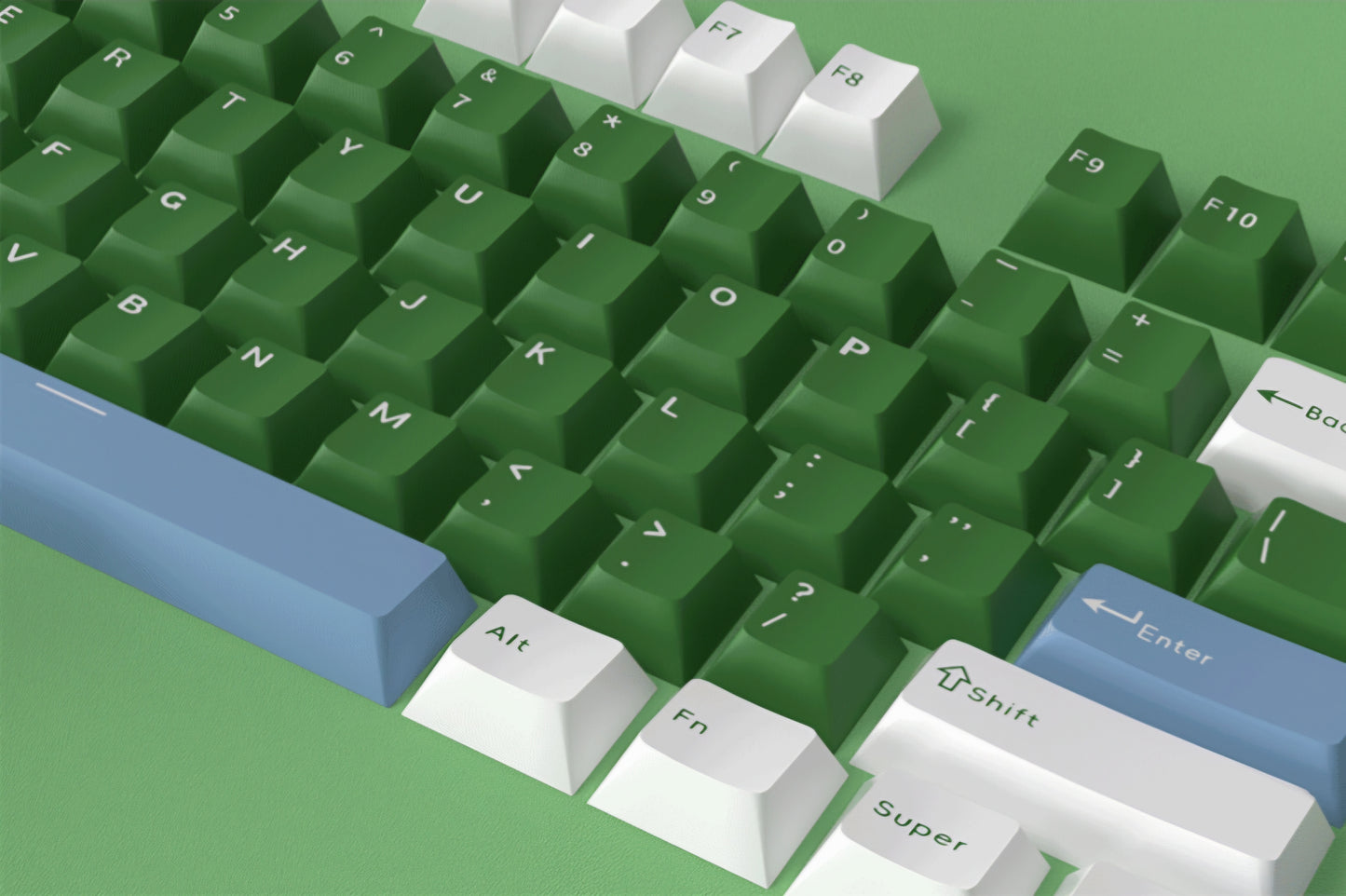 Green White Cherry Doubleshot PBT Keycaps