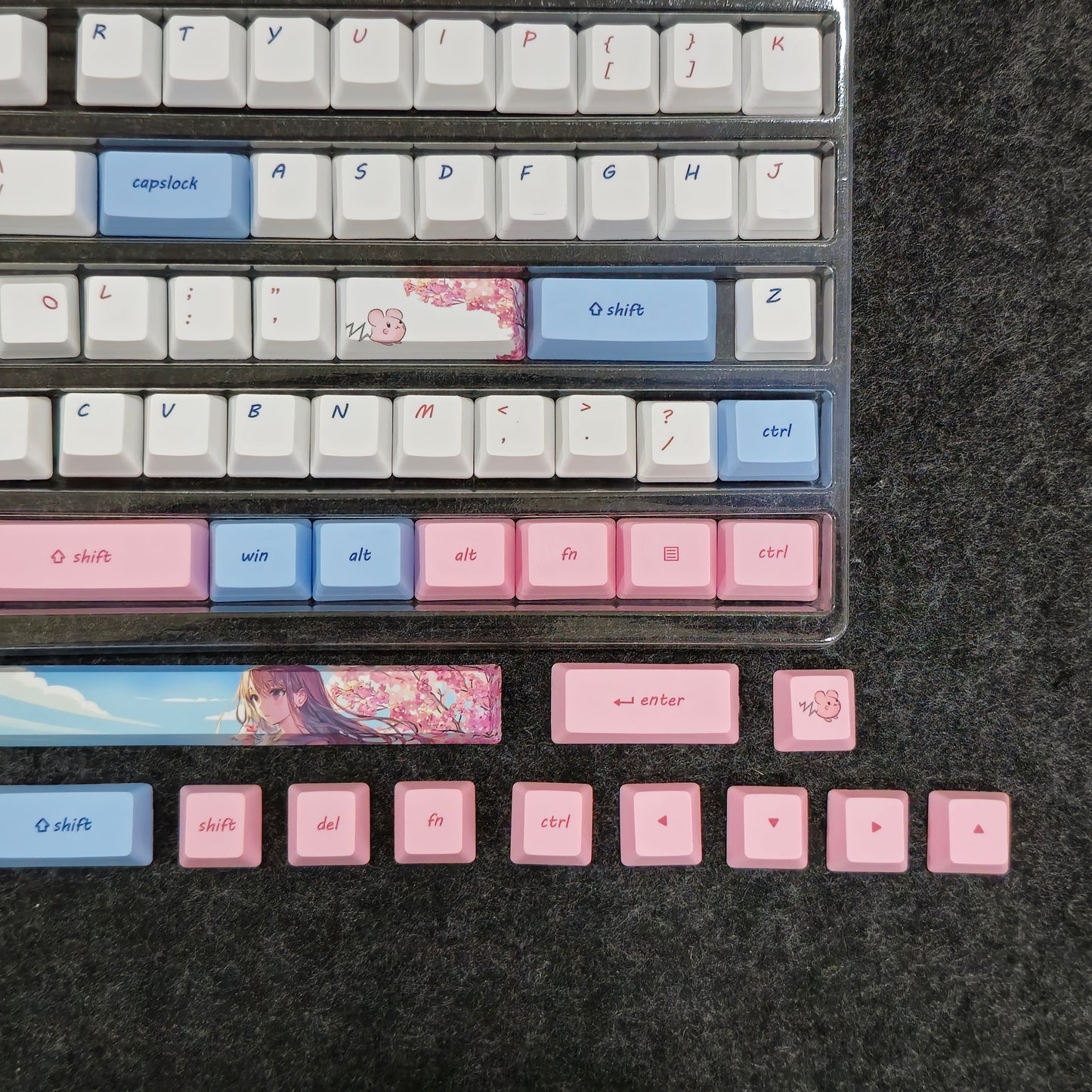 Sakura  Premium 73 Keys Quality PBT Keycap Set