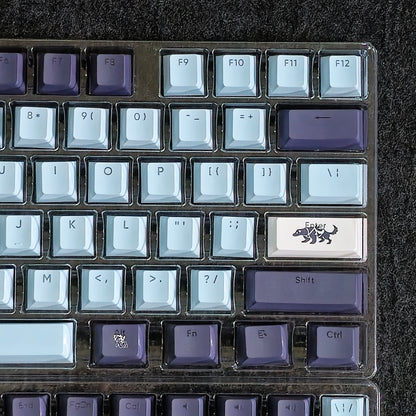 Backlit Oceanic Gale Premium Cherry Doubleshot PBT Keycaps