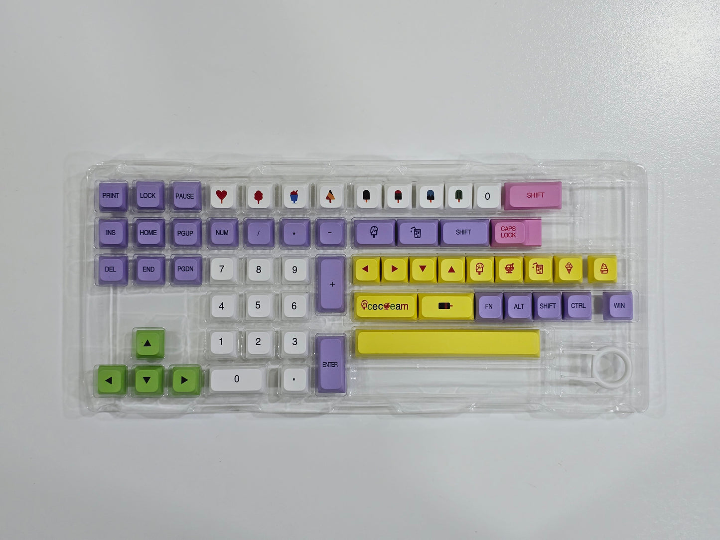 Ice Cream Japanese XDA PBT Keycaps BB Version