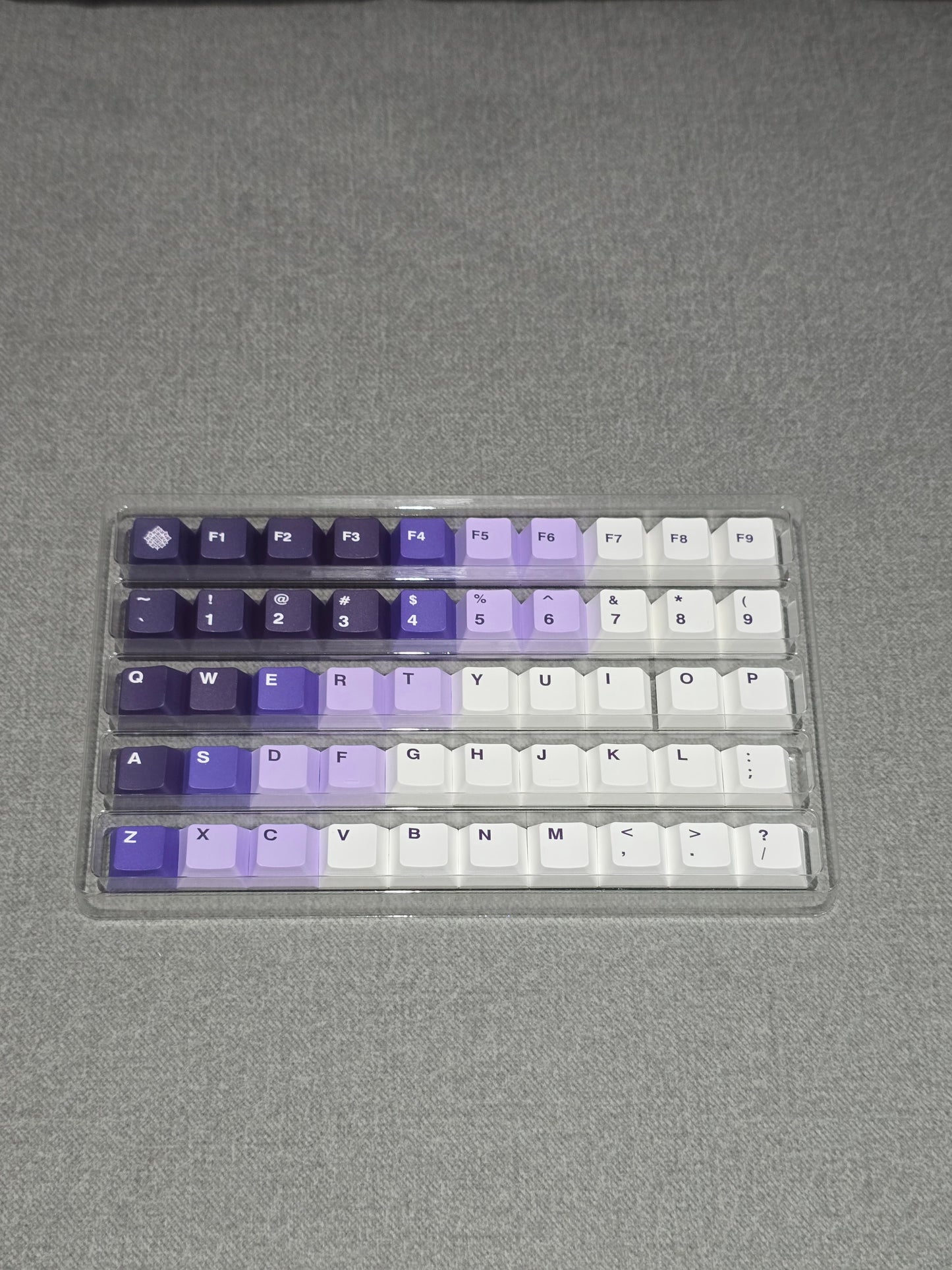 Lilac Gradient Premium Cherry PBT Thick 95 Keycaps
