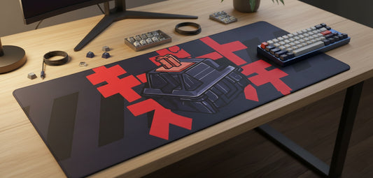Red Black Switch Smooth XXL Deskmat