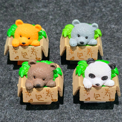Teddy in Basket Resin Artisan Keycap