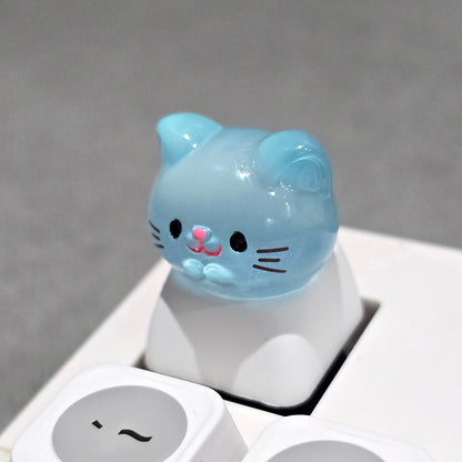 Gengar Capybara Kitten Ditto Resin Artisan Keycap