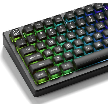 Black Jade Translucent SA Profile Doubleshot PBT Keycap