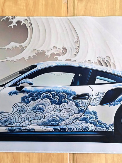 Porsche GT3 White Smooth XXL Deskmat