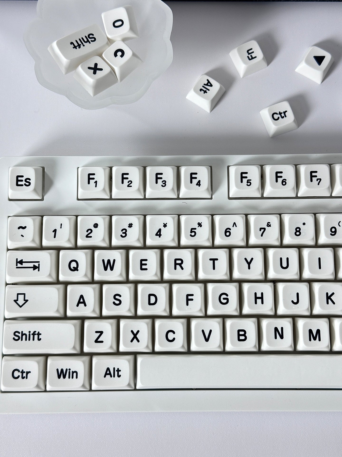 Big Font Simple BOW XDA Thick PBT Keycaps