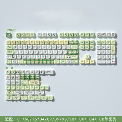 Secret Agent Panda MOA PBT Keycaps
