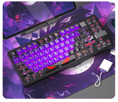 Gengar Dual-tone Shine-through Cherry Profile PBT/PC Keycaps