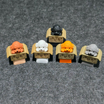 Puppy In Basket Resin Artisan Keycap
