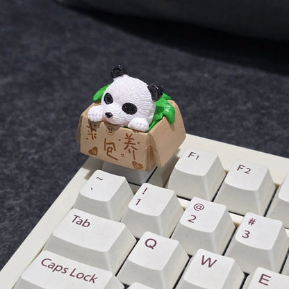 Teddy in Basket Resin Artisan Keycap