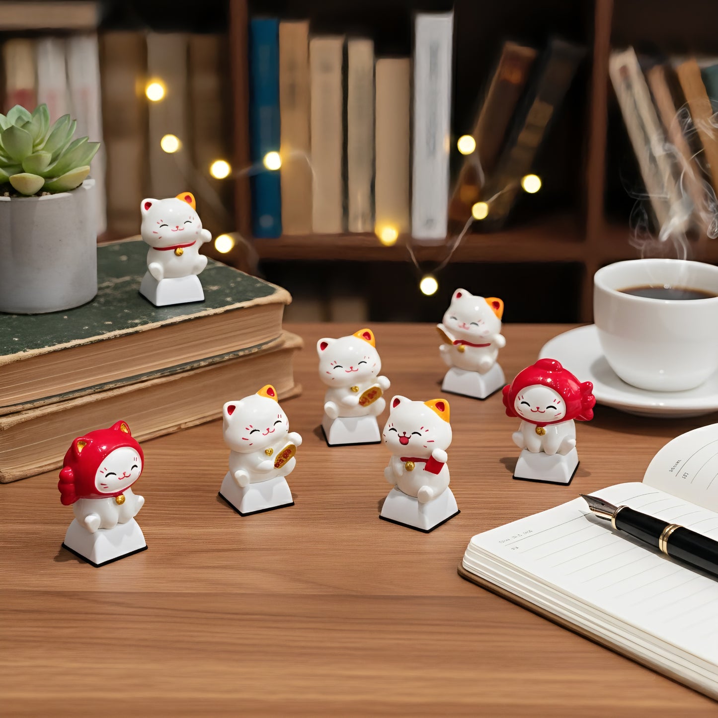 Lucky Fortune Cat Resin Artisan Keycap